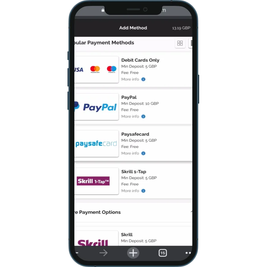 How to deposit at Gala Casino