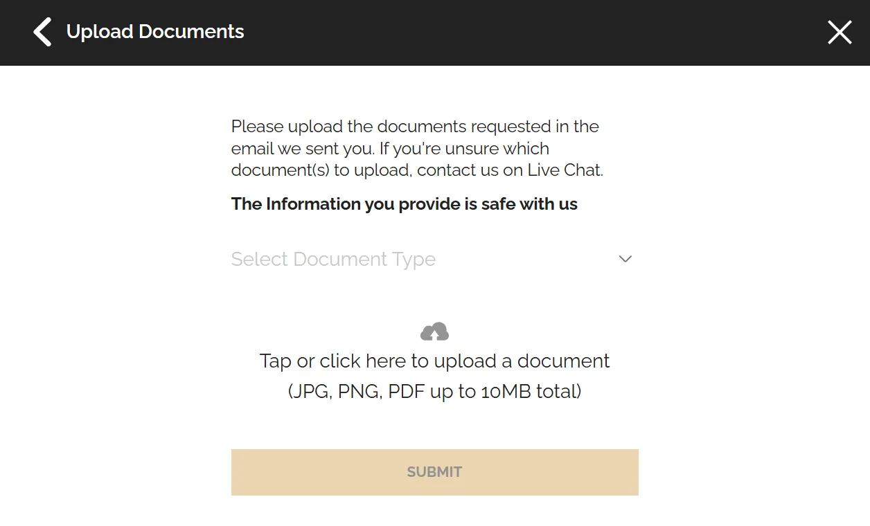 Gala Casino identity verification